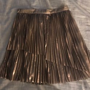 Metallic Mini Skirt from Aritzia